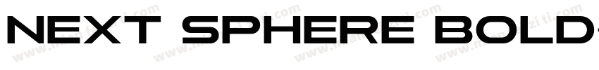 Next Sphere Bold字体转换